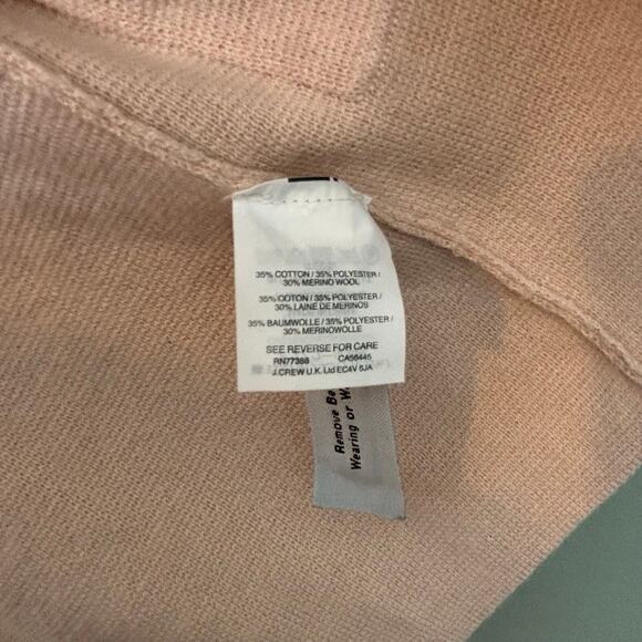 J Crew Sophie Open Front Sweater Blazer Wool Blend Blush S - Picture 5 of 10